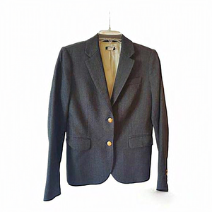 J. Crew Gray Blazer with Gold Buttons